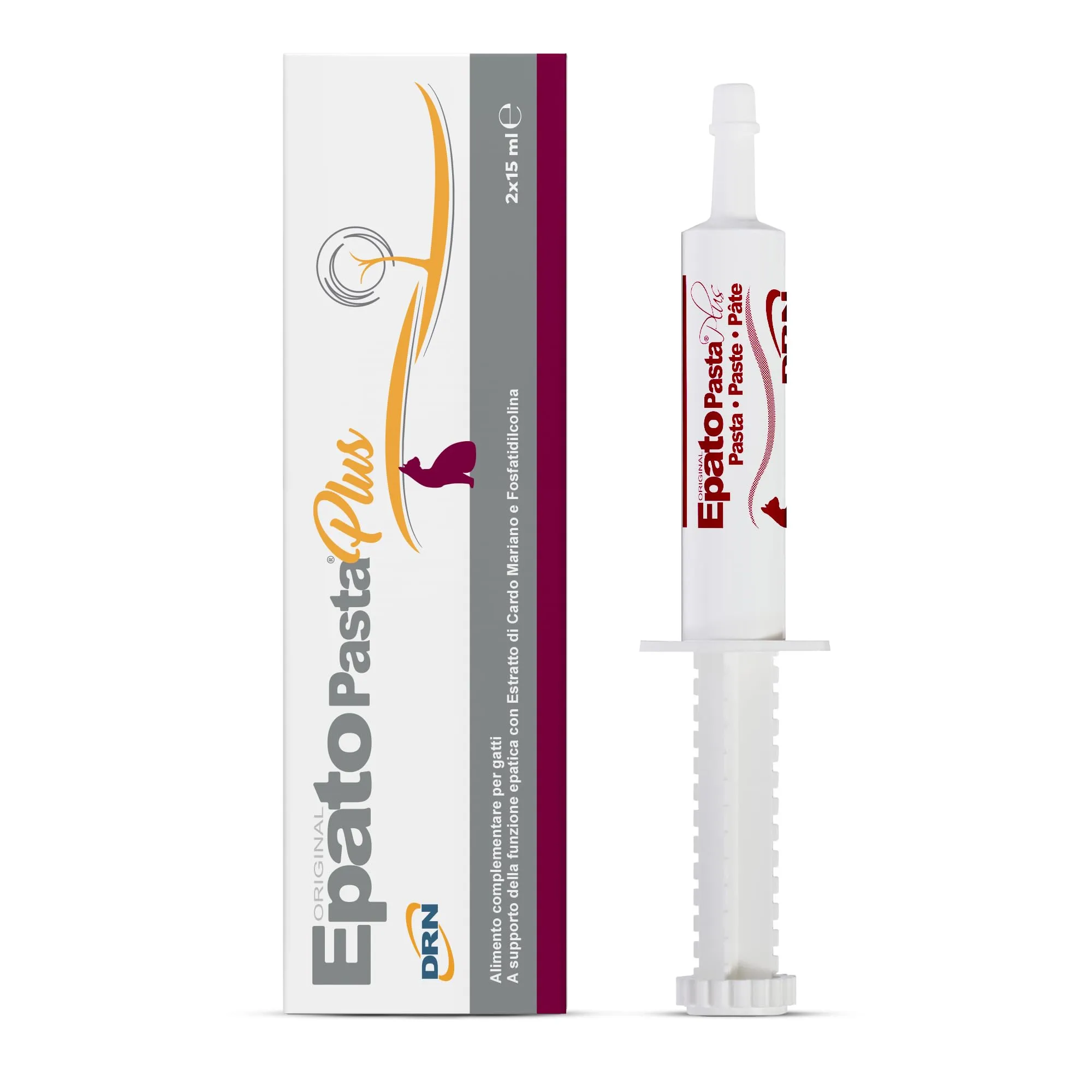 DRN EpatoPasta Plus Gatto Integratore Supporto Fegato Pasta 2 x 15 ml