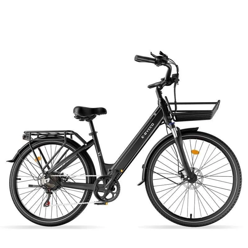 Bicicletta elettrica E-Bycco V1 36 V 15,6 Ah nera
