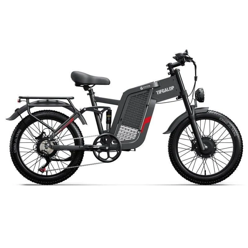 Bicicletta elettrica da montagna Tifgalop F7 doppio motore 2000 W