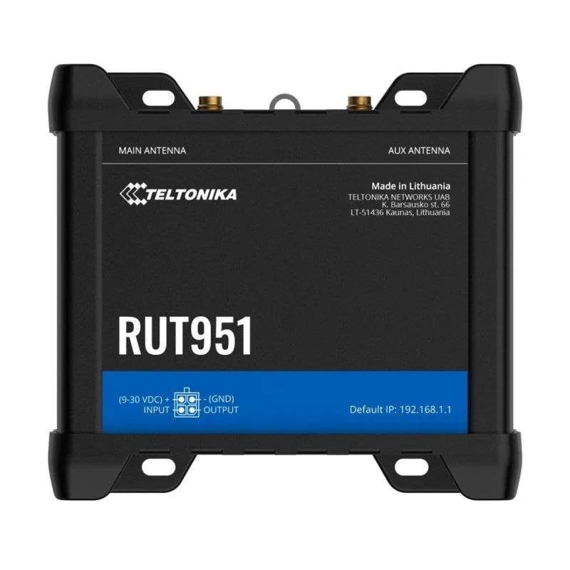Router Teltonika RUT951-POE+ 4G LTE Cat 4 Wi-Fi 4 PoE+ 90 W