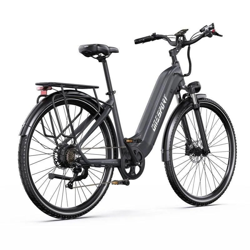Bicicletta Elettrica Onesport OT05Max 36V 22,5Ah Grigio Tecnologico