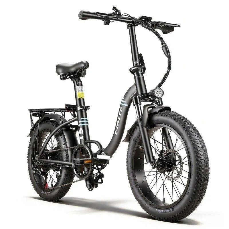 Bicicletta elettrica pieghevole EBYCCO S1 36 V 10,4 Ah nera