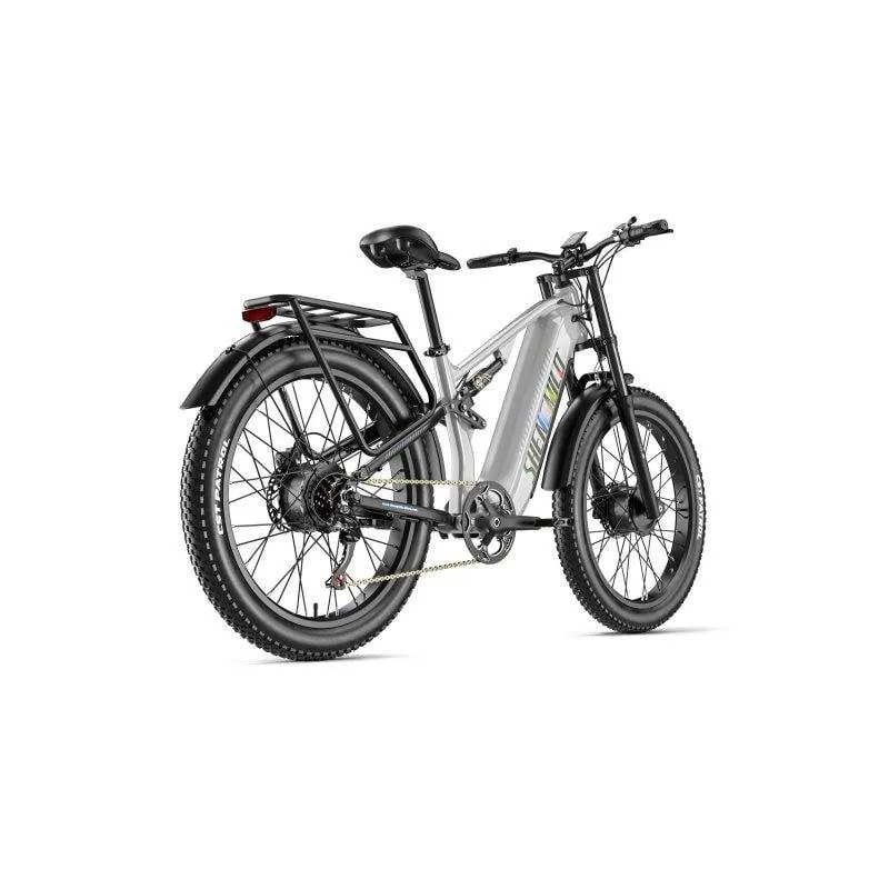 Bicicletta elettrica Shengmilo S600 26" doppio motore grigia