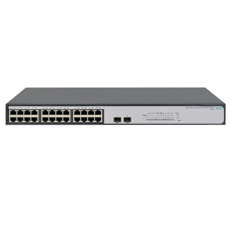 Switch non gestito HPE OfficeConnect 1420 con 24 porte Gigabit + 2 porte SFP.