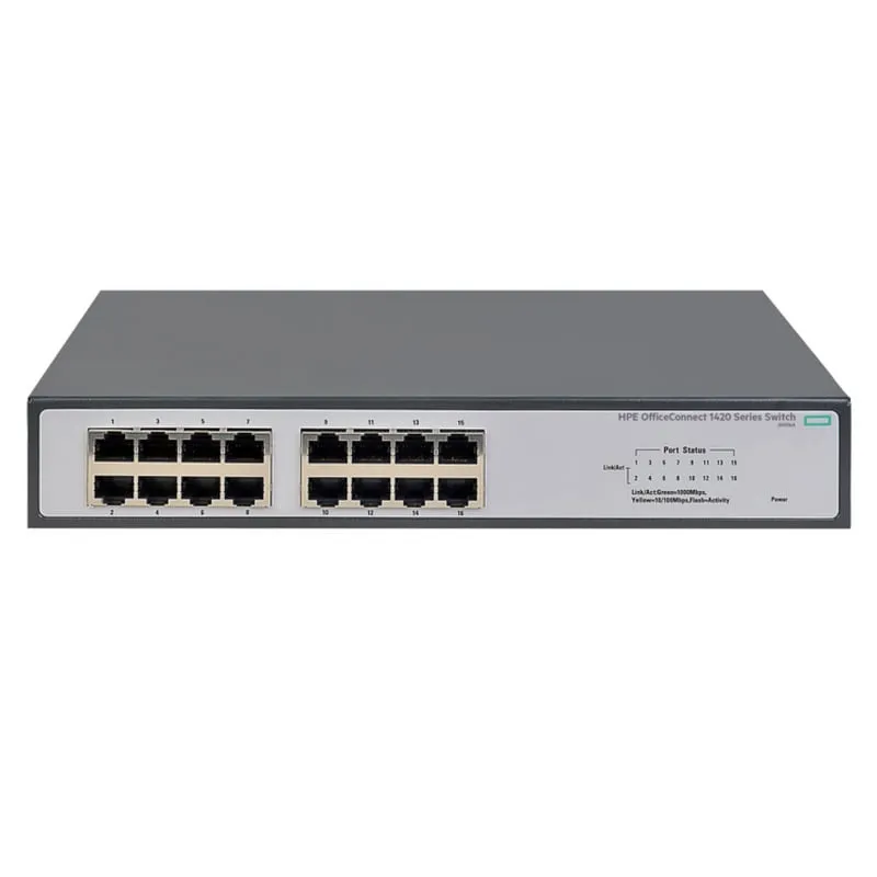 HPE OfficeConnect 1420 16G Non gestito L2 Gigabit Ethernet (10/100/1000) 1U Grigio