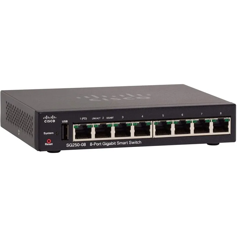 Switch Cisco SG250-08 8 porte Gigabit