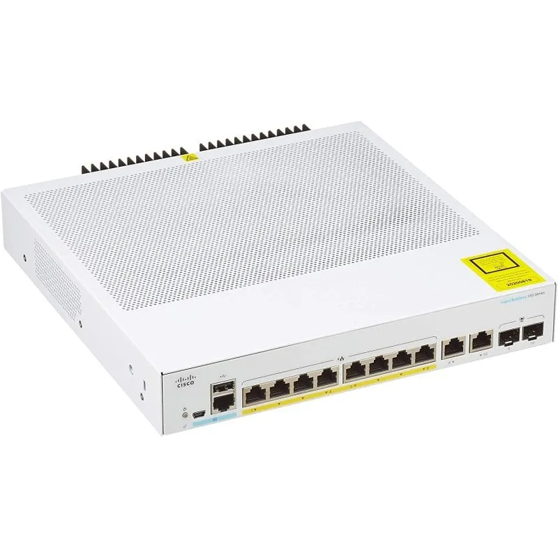 Switch Cisco CBS350-8P-2G 8 porte Gigabit PoE + 2 SFP