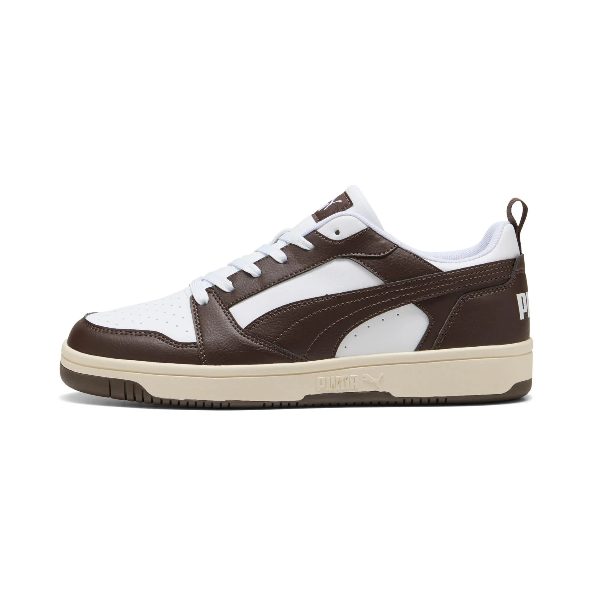 Puma Rebound V6 Low, Sneaker Unisex - Adulto, White Chocolate Alpine Snow, 36 EU