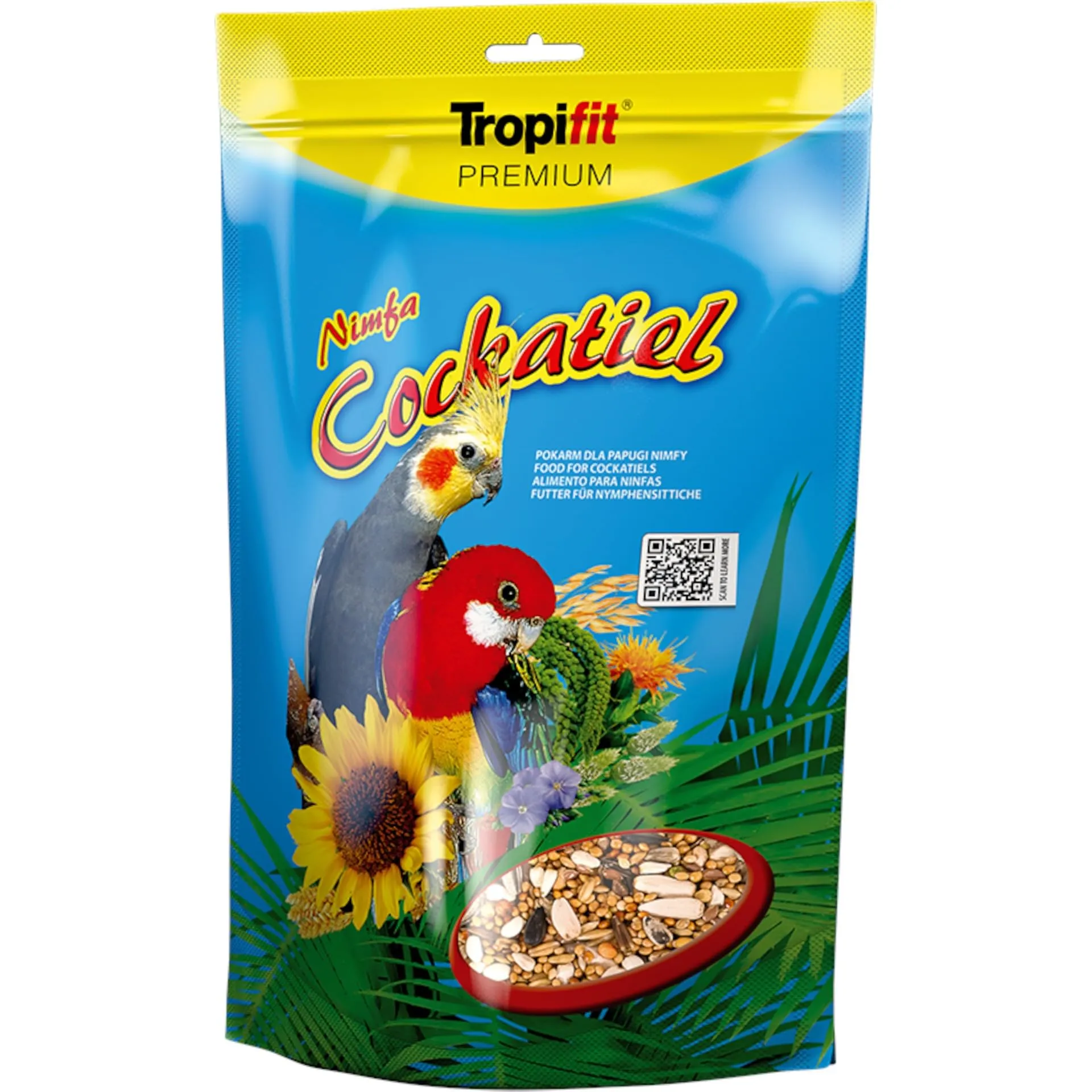 COCKATIEL 700g - Misto di granaglie e semi per cacatuidi e altri pappagalli di medie dimensioni