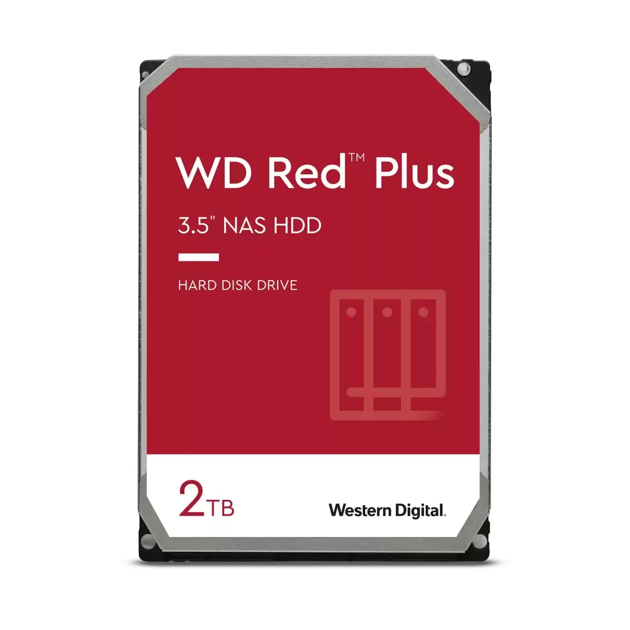Western Digital Red Plus disco rigido interno 2 TB 5400 Giri/min 64 MB 3.5 SATA