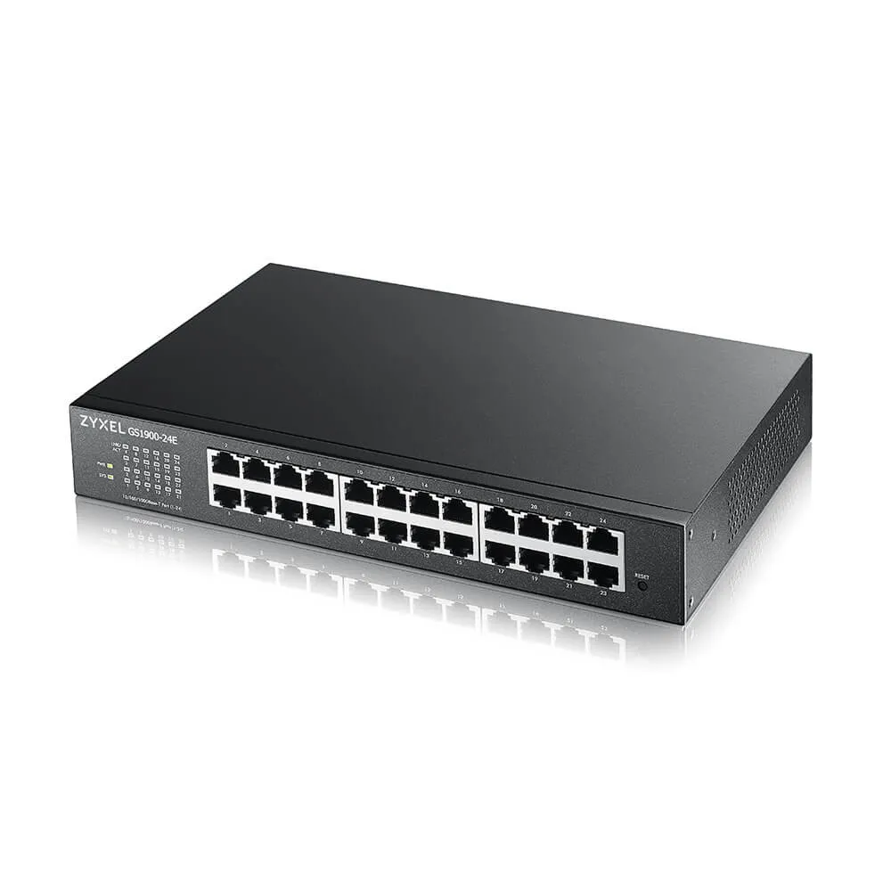 Zyxel Switch Managed 24 Porte Gigabit Supporto Ipv6 Vlan Design Senza Ventole Desktop/Rack