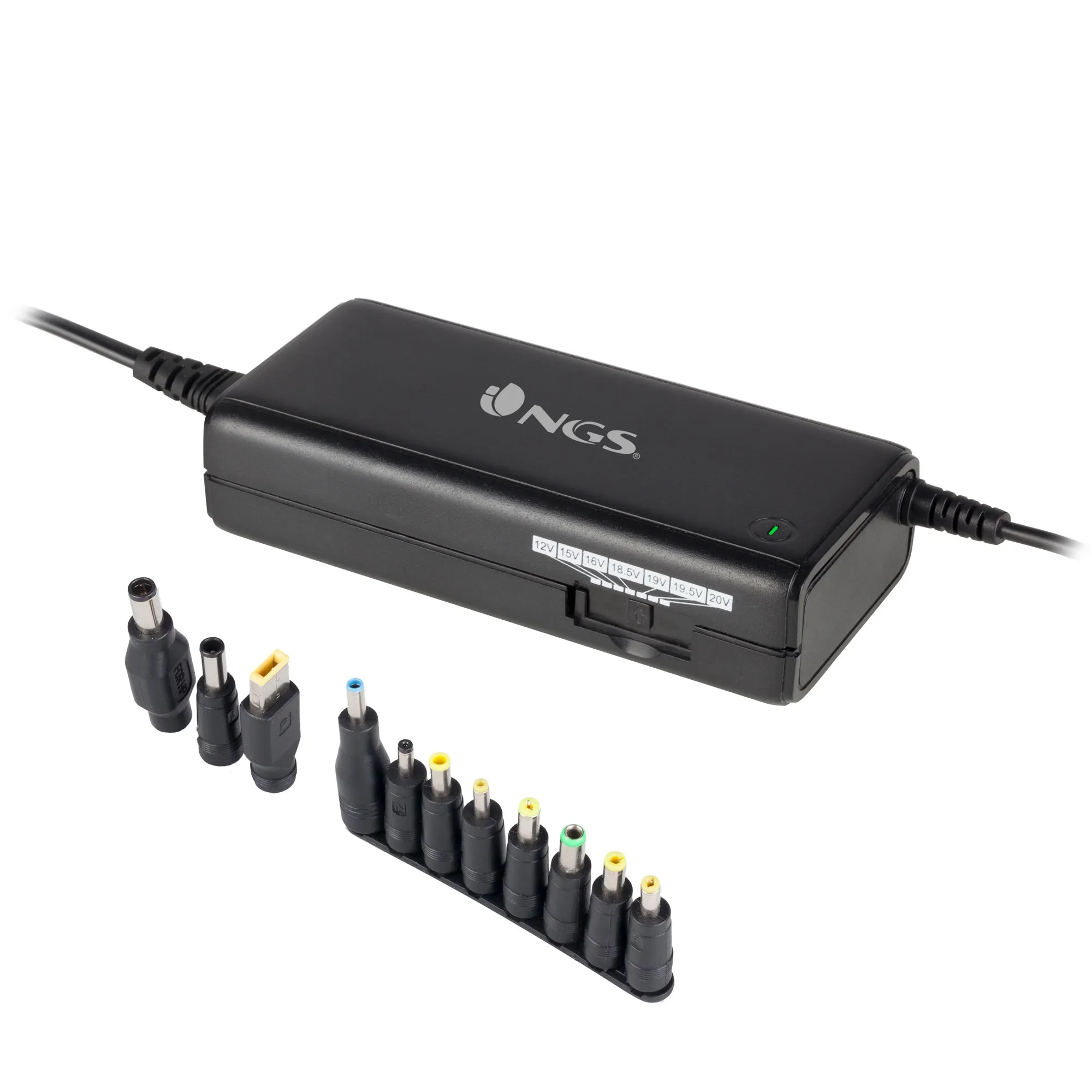 Ngs Alimentatore Per Computer Portatile 11 Connettori 90W Ac-Dc