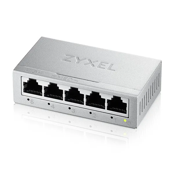 Zyxel Switch Unmanaged Gs-105B V5 5 Porte Gigabit Chassis Metallo Desktop