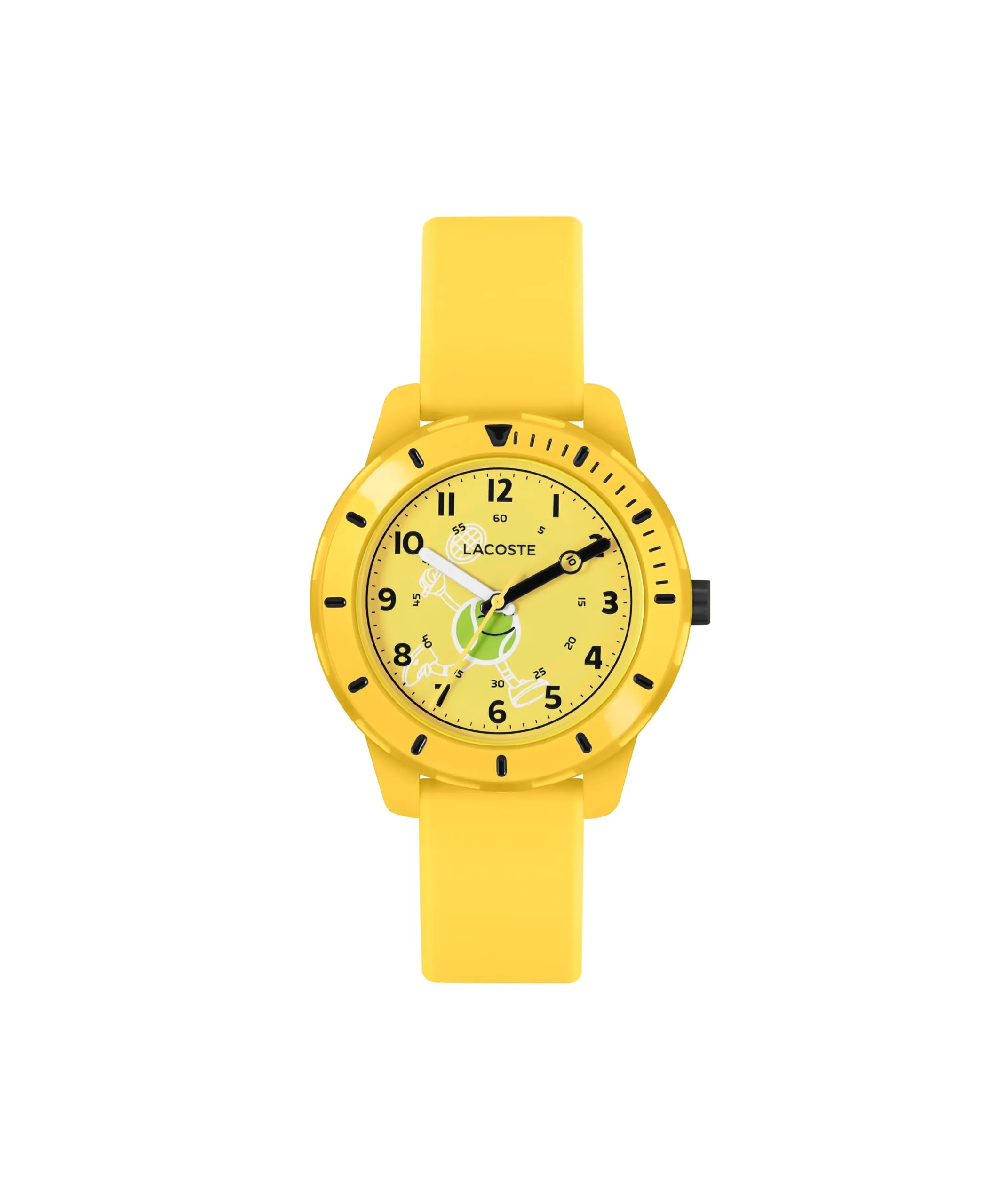 Lacoste Orologio Analogico al Quarzo da Bambini Collezione MINI TENNIS con Cinturino in Silicone Giallo - 2030060