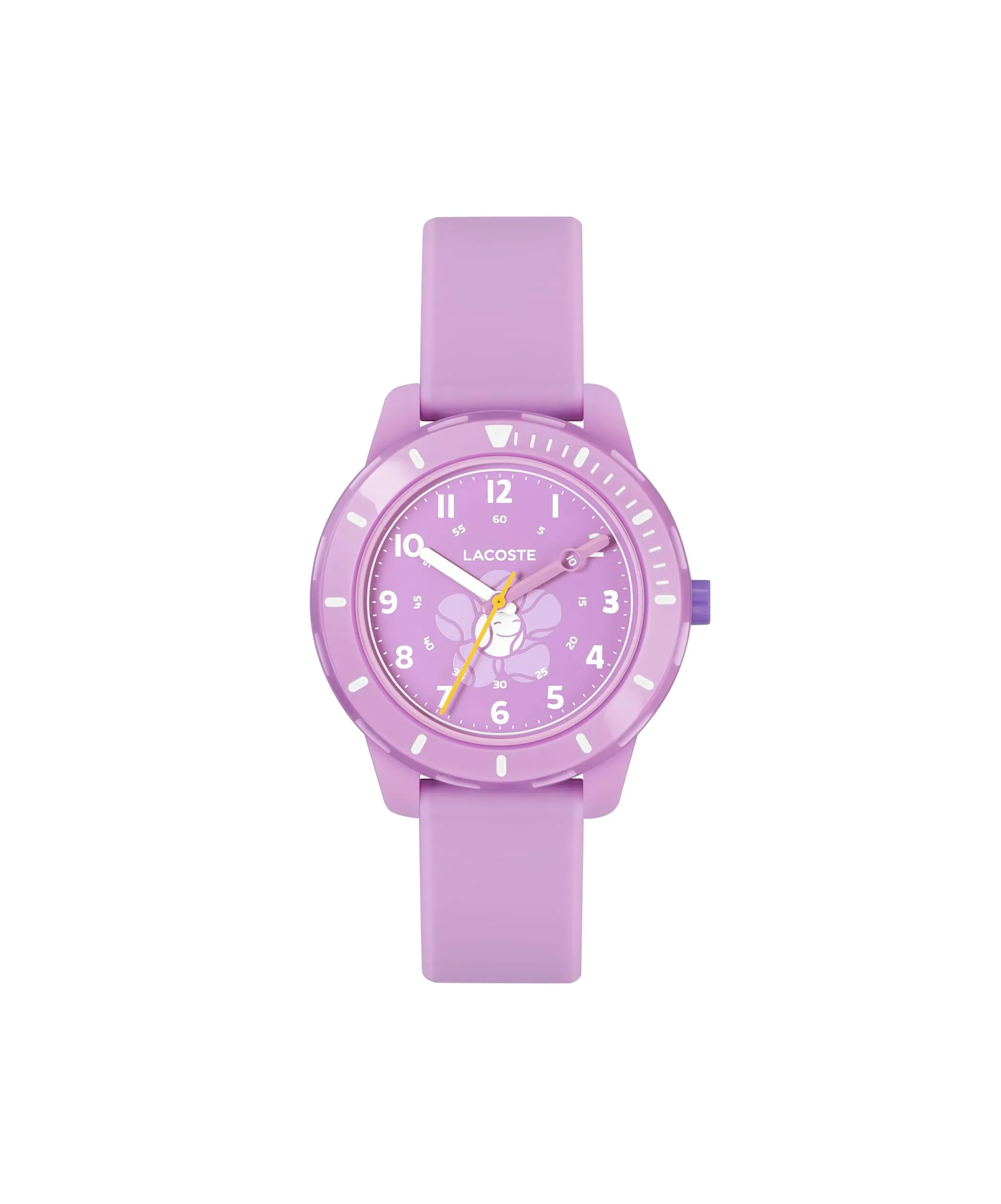 Lacoste Orologio Analogico al Quarzo da Bambini Collezione MINI TENNIS con Cinturino in Silicone Viola - 2030062