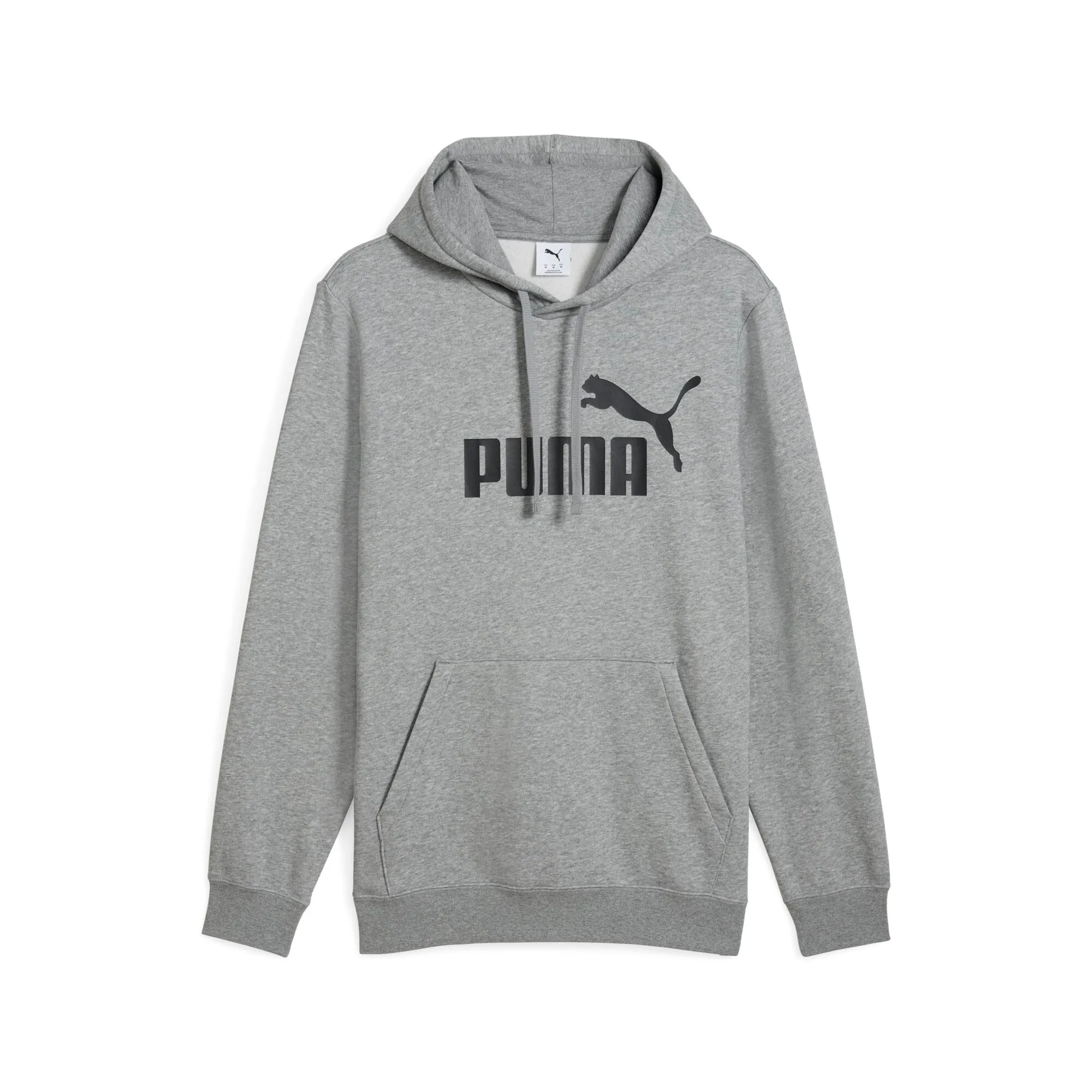 PUMA Ess No. 1 Logo Hoodie FL, Felpe con Cappuccio Uomo, Medium Gray Heather,