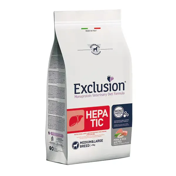 Exclusion Diet Hepatic Monoprotein Medium Breed Maiale 2 kg - Crocchette monoproteiche cane