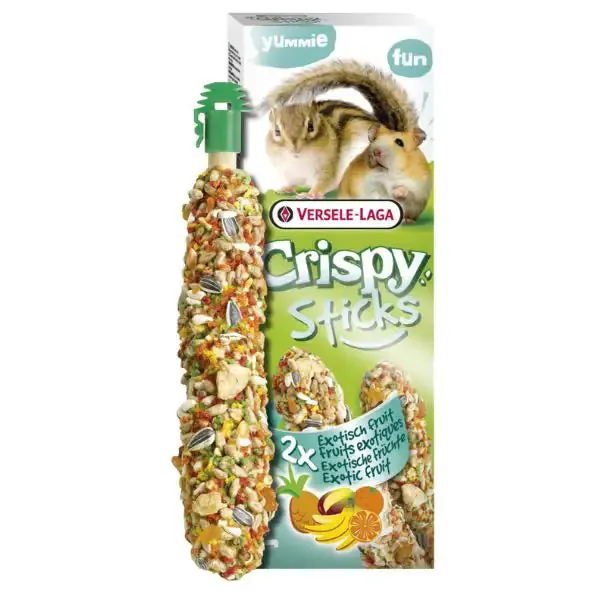 Versele Laga Crispy Sticks Per criceti e scoiattoli - frutta esotica - Mangime per conigli
