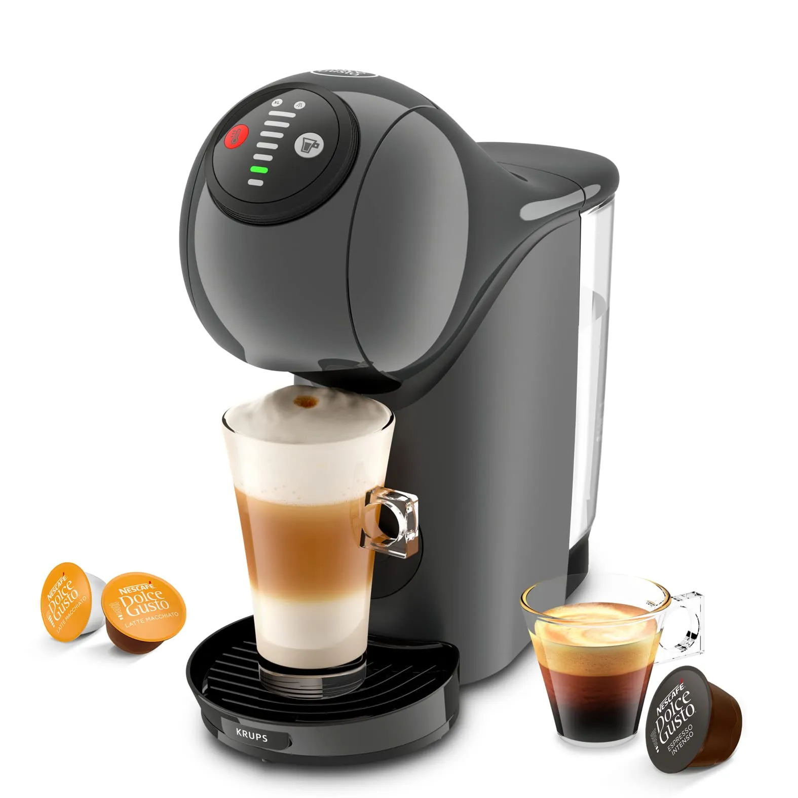 NESCAFÉ DOLCE GUSTO Genio S by KRUPS - Macchina automatica per capsule di caffè, colore: antracite