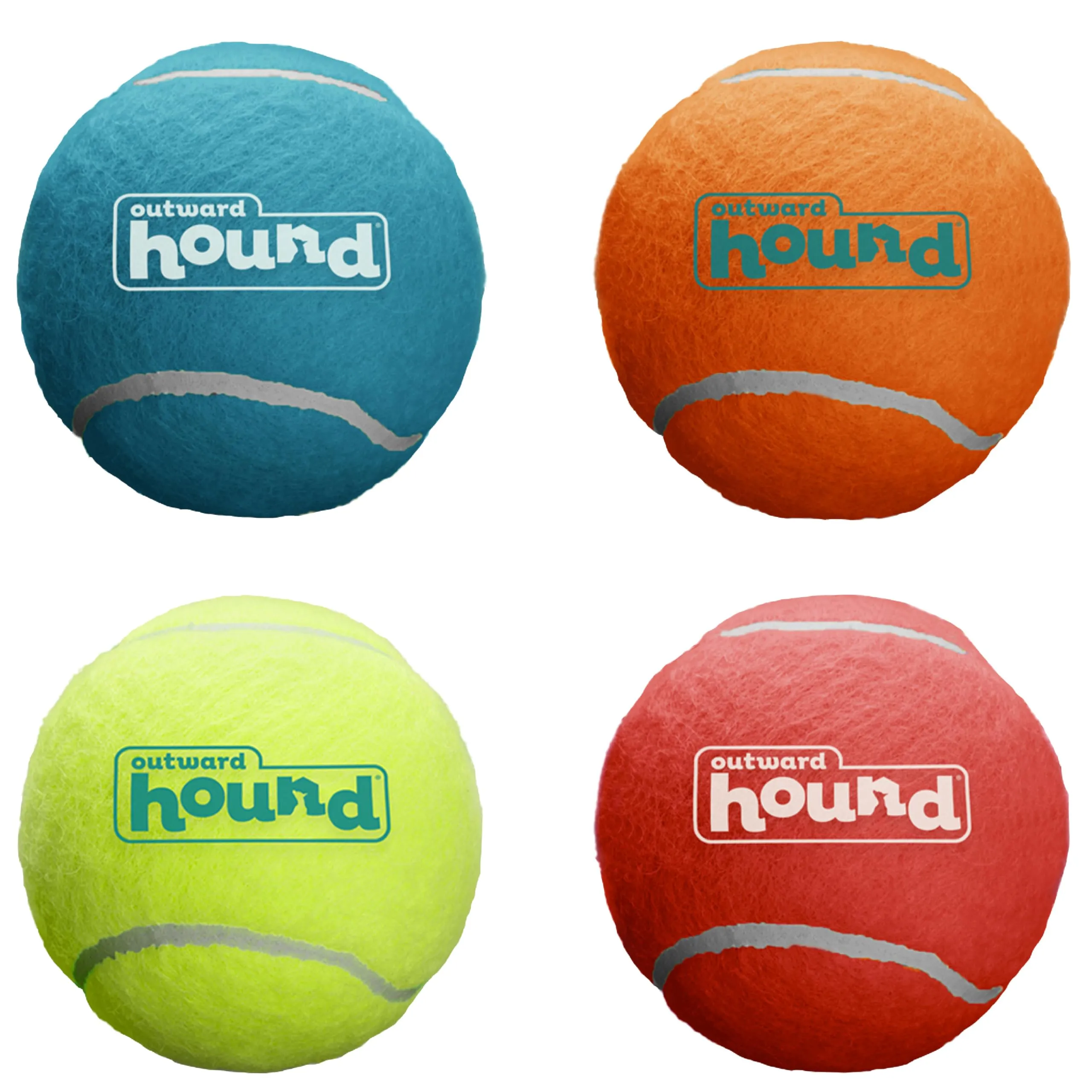 Outward Hound Squeaker Ballz - Gioco da riporto per cani - palline con suono - XS - 4 pezzi