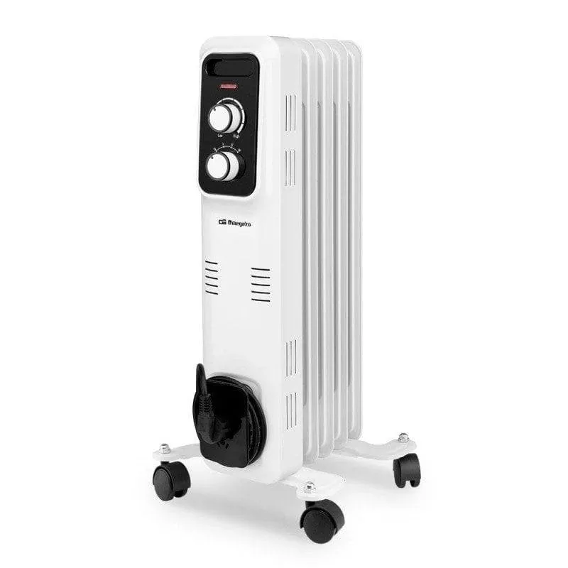 Radiatore a Olio Orbegozo RL 1000 1000W 5 Elementi Protezione Antiribaltamento