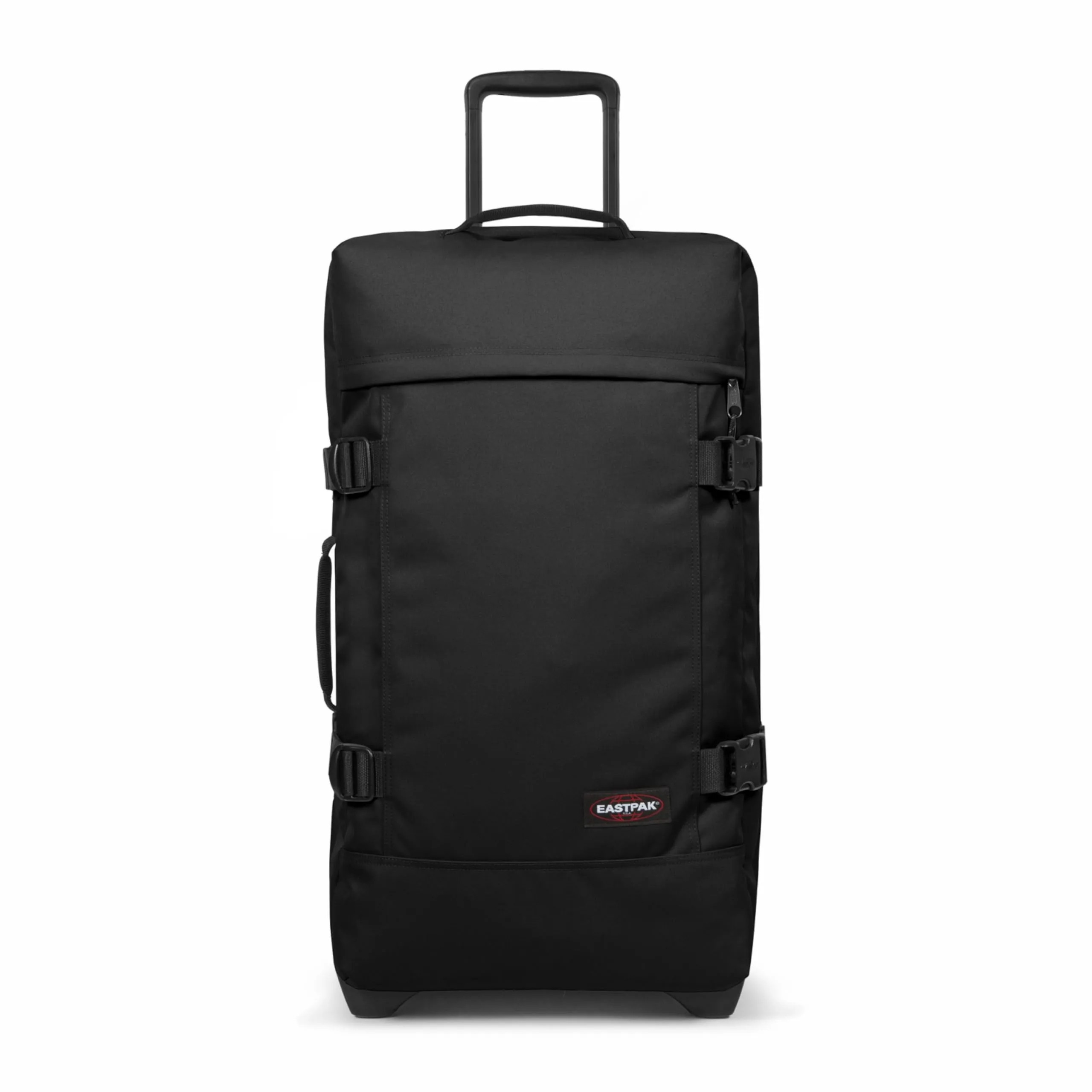 Eastpak Tranverz M Valigia Media 78L (67 x 35,5 x 30 cm), Bagaglio a Ruote, Valigia Leggera e Resistente con Doppio Scomparto, Manico Telescopico e Serratura TSA - BLACK