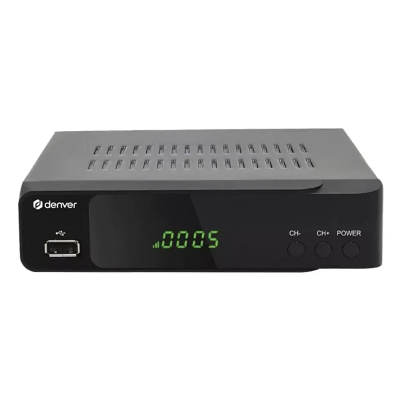 Decodificatore Denver DVBS-206HD Cable H.264 MPEG Nero Ethernet HDMI