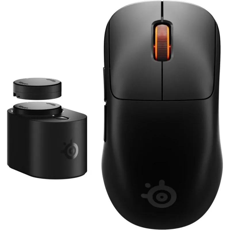 Mouse SteelSeries Sensei Pro Mini wireless 8K nero, 49 g, 6 tasti