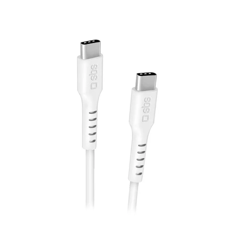 Cavo USB-C a USB-C SBS TECABLETCC2MW 2 m USB 2.0 Bianco
