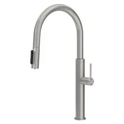 Miscelatore lavello doccetta predisposizione acqua filtrata 316 KITCHEN FLESSA Steel brushed 60822 239