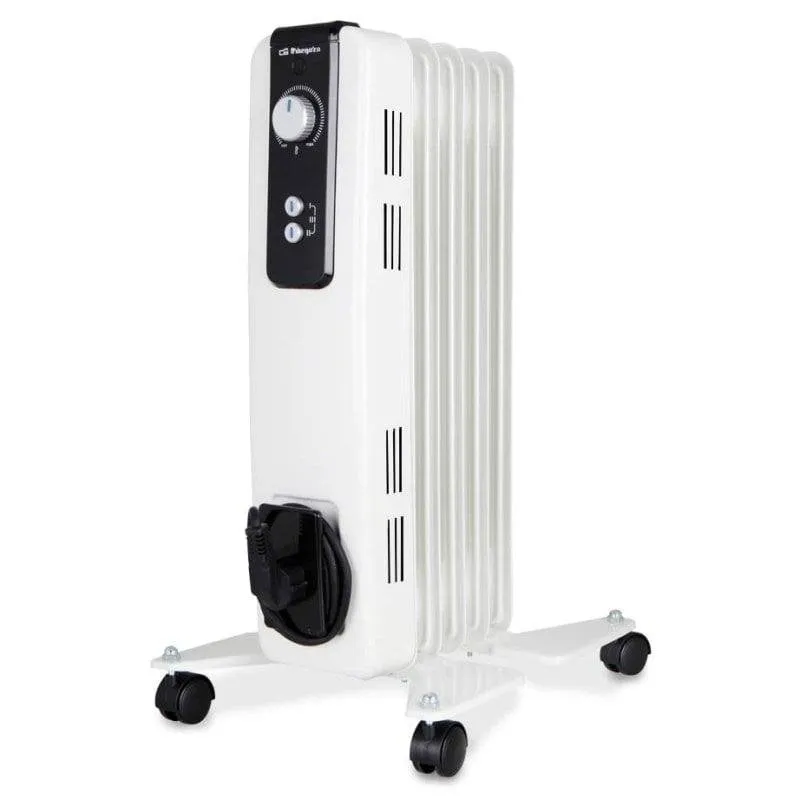 Radiatore a Olio Orbegozo RH 1000 1000W 5 Elementi Bianco Portatile