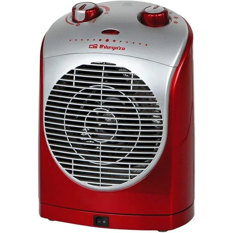 Riscaldatore termoventilatore Orbegozo FH 5026 2200W oscillante rosso/placcato