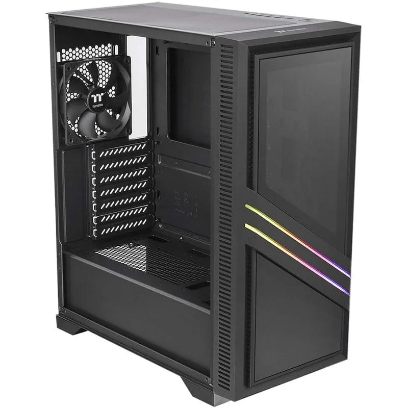 Thermaltake Versa T35 TG RGB Vetro temperato USB 3.1 Nero