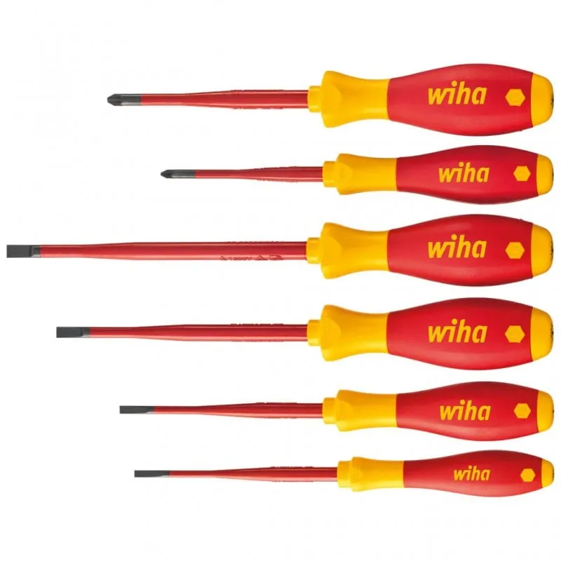 Wiha SoftFinish Electric slimFix Set di cacciaviti 6 pezzi
