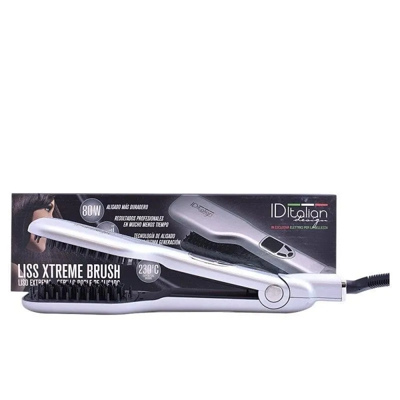 Piastra per Capelli a Spazzola Id Italian Liss Xtreme Brush 230 °C Display Grigio