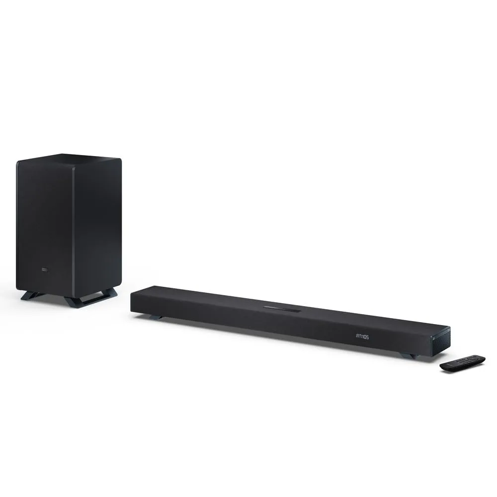 Sharp Q Soundbar per TV HT-SBW53121(BK) – Nero – 550W 3.1.2 Dolby Atmos