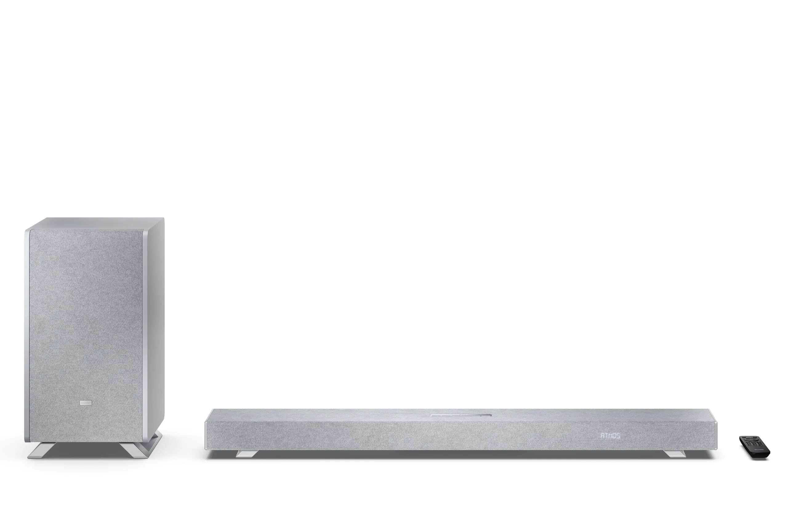 Sharp Q Soundbar per TV HT-SBW53121(SL) – Argento – 550W 3.1.2 Dolby Atmos