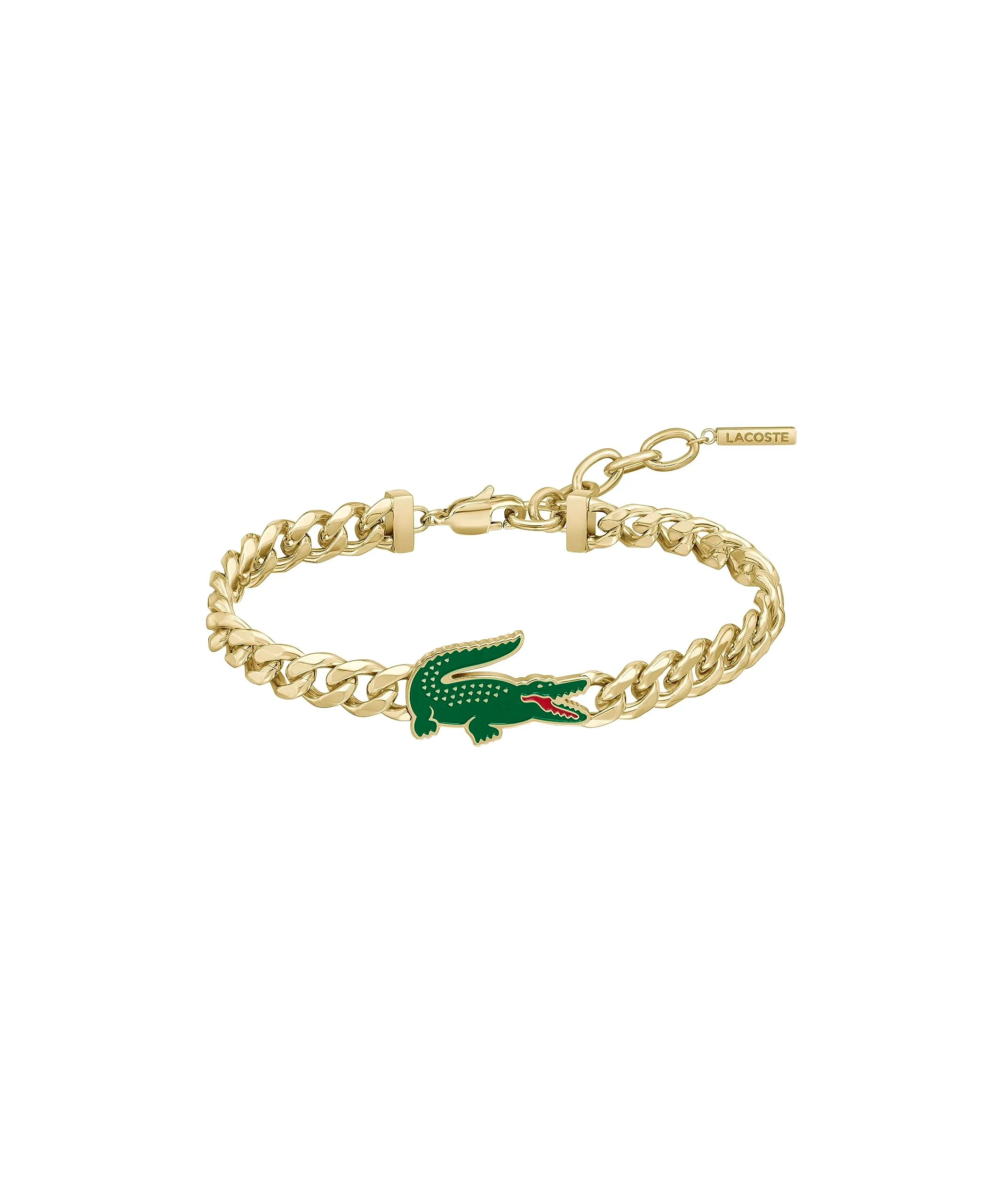 Lacoste Braccialetto a catena da uomo Collezione ARTHOR in Acciaio Inossidabile, Oro Gold