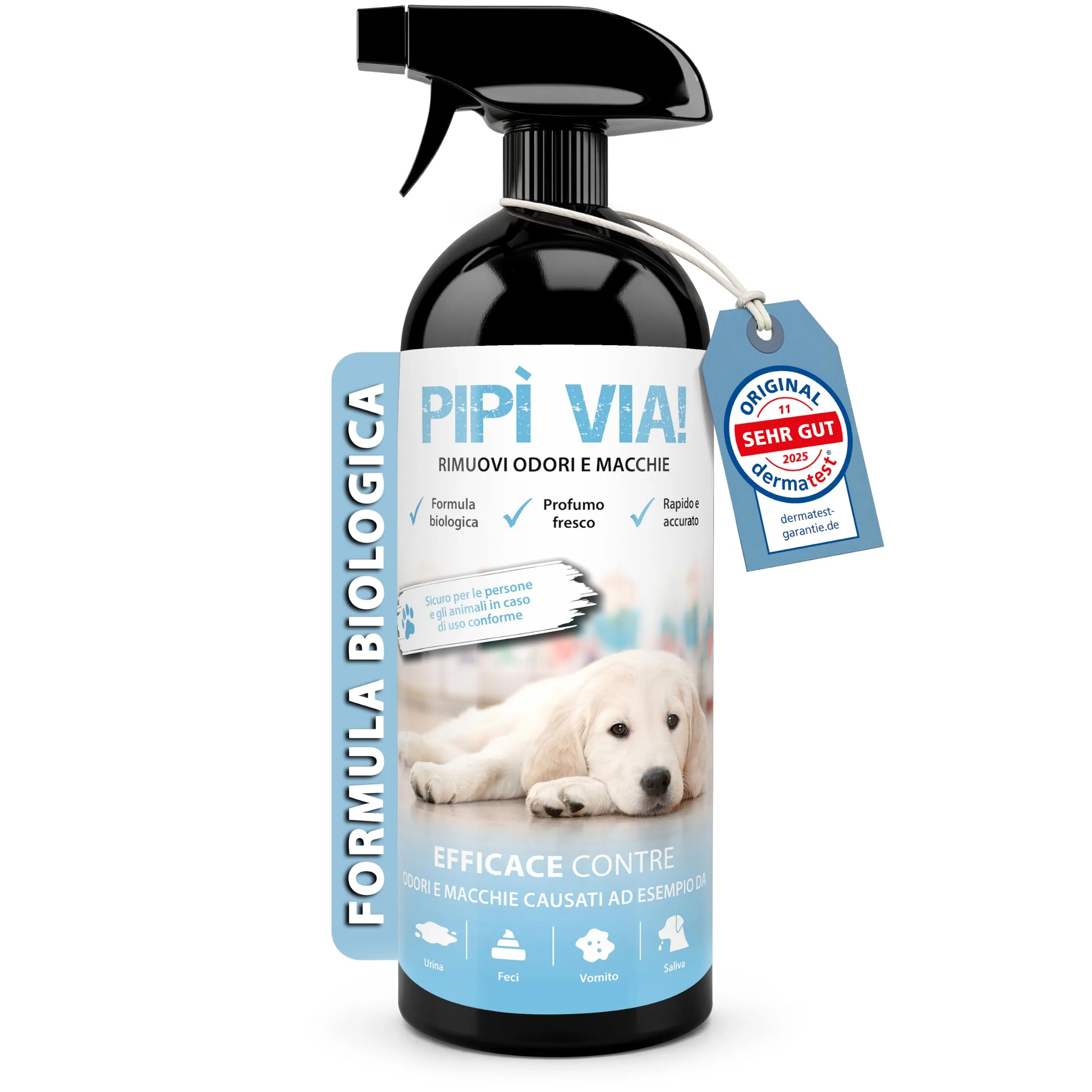 Elimina Urina Cane 750 ml - Detergente Enzimatico Smacchiatore Odori