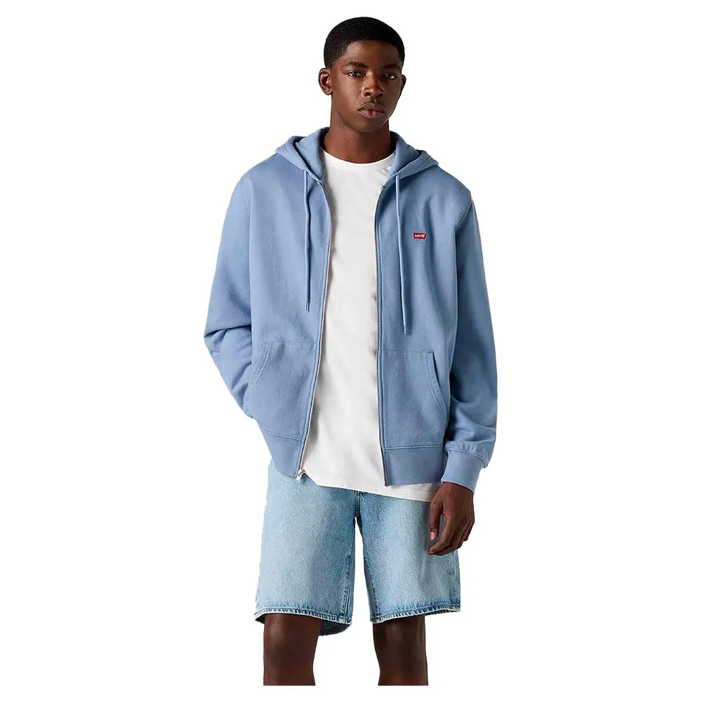 Levi's Felpa da Uomo con Zip, Scogliera, XS