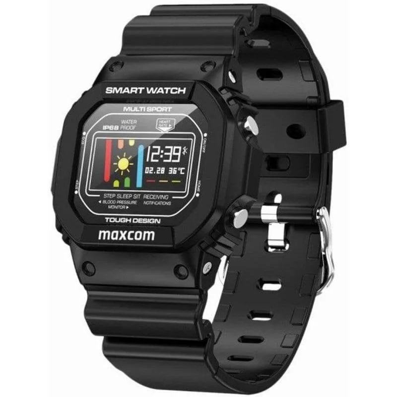 Maxcom FW22 Classic Bluetooth 0,96'' LCD Nero Policarbonato Resistente Acqua Pulsometro