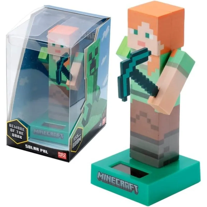 Figura Solare Puckator Alex Minecraft 12 cm PVC da Collezione