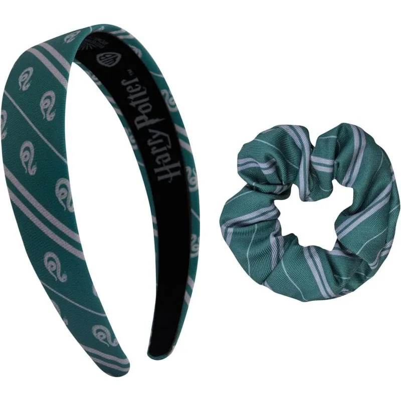 Set Cerchietto Cineréplicas Harry Potter Slytherin Verde Grigio Poliestere