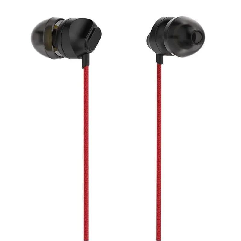 Auricolari SOMOSTEL SMS-CS04 cablati con microfono a riduzione del rumore, rossi