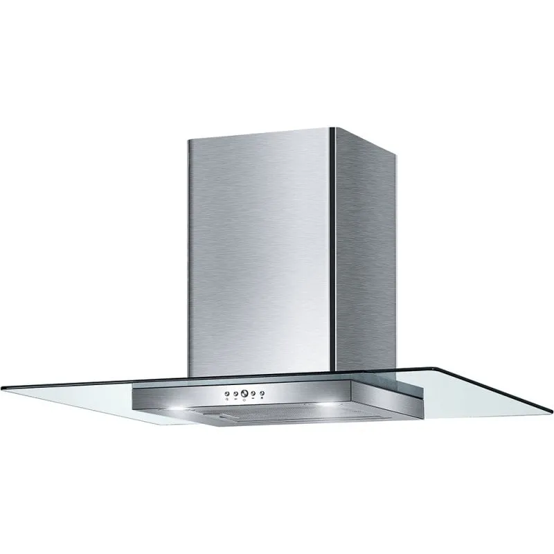 Cappa decorativa Mepamsa Cristalo 90 da 90 cm in vetro/acciaio inossidabile