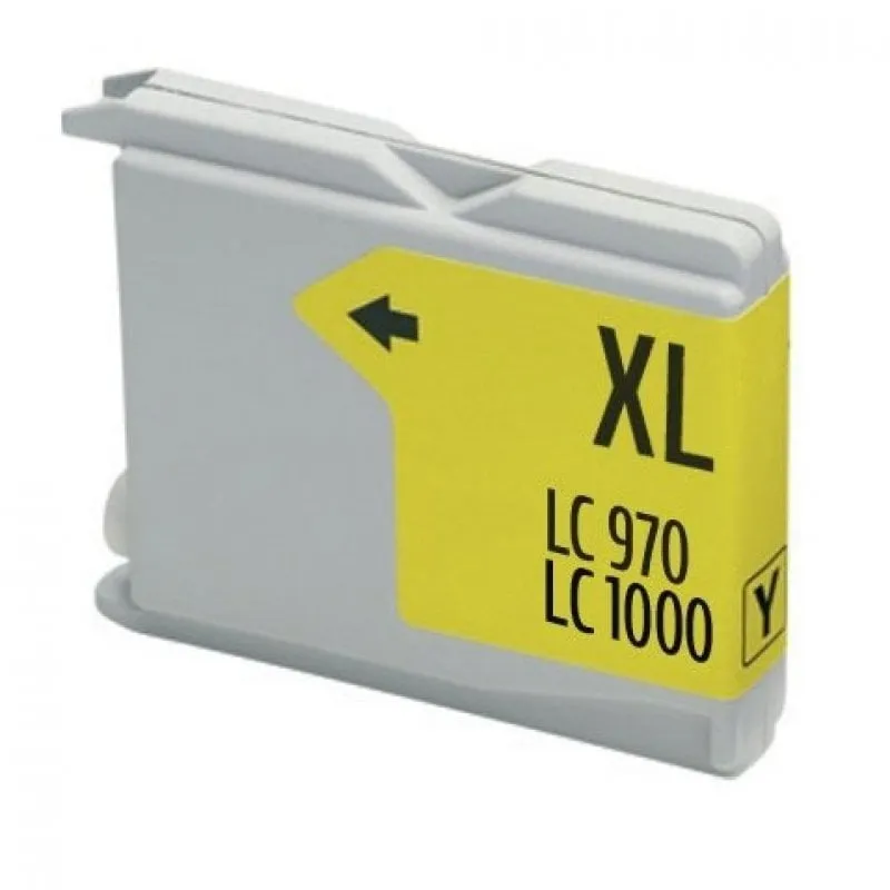 Cartuccia d'inchiostro Inkpro compatibile con Brother LC970XL/1000XL Giallo