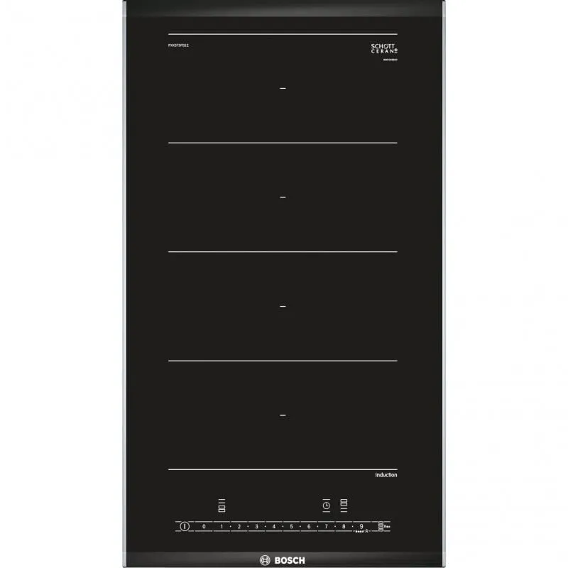 Piano cottura a induzione Bosch PXX375FB1E 2 zone 30 cm Nero