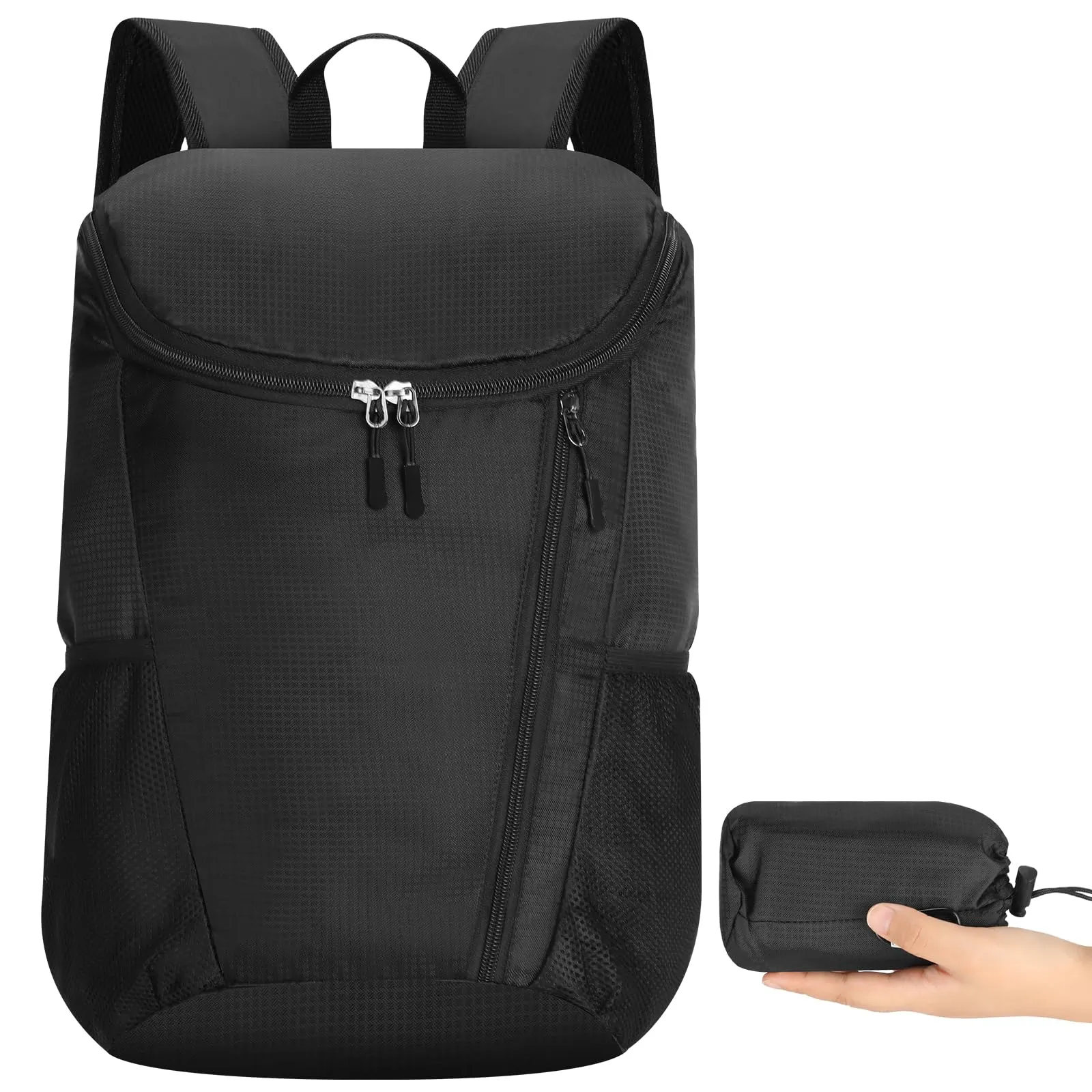 AiQInu Zaino Pieghevole Ultraleggeri, Impermeabile Multifunzione Zaino da Escursionismo Unisex zaino da viaggio Outdoor per Sport Arrampicata Campeggio Viaggio Ciclismo