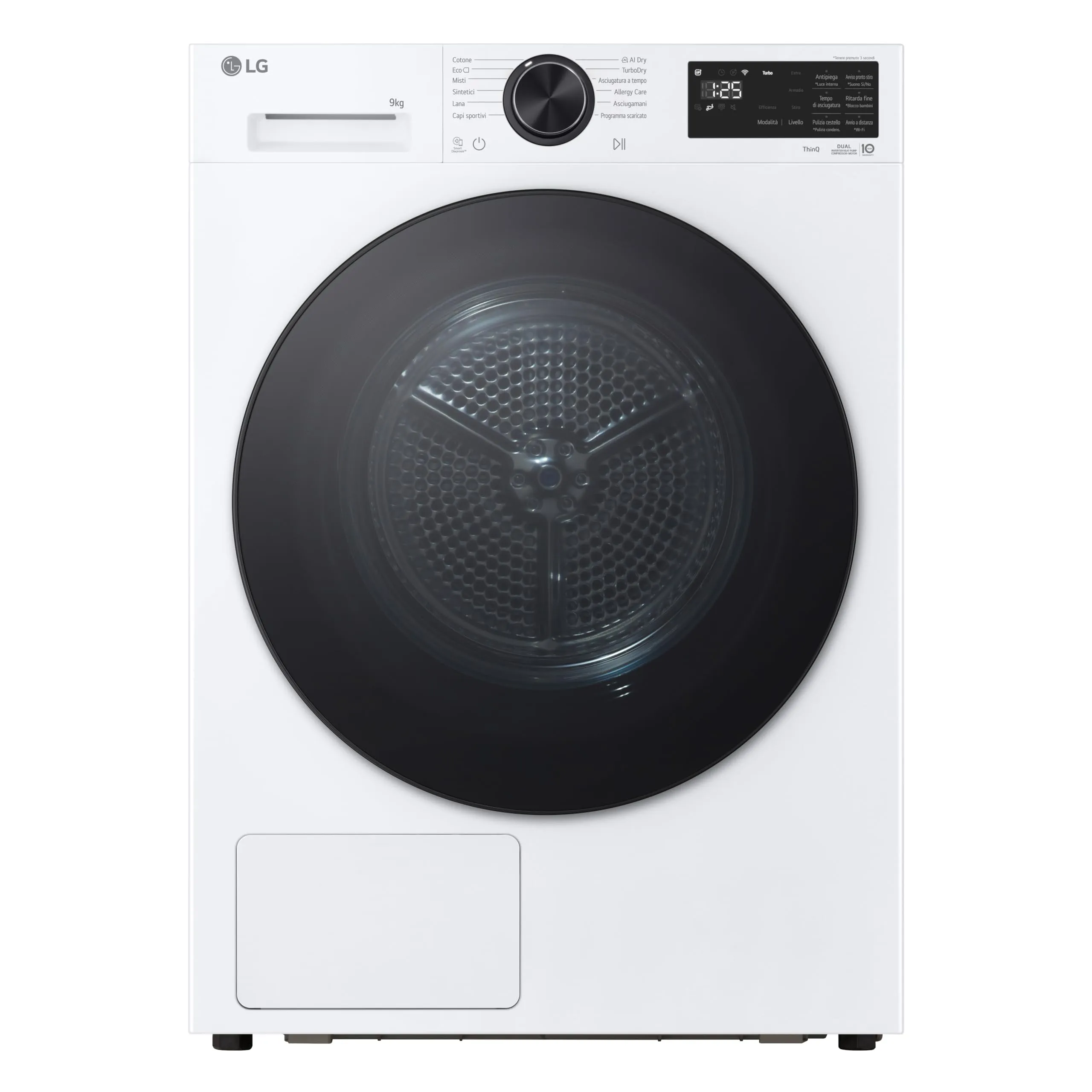 LG Asciugatrice Intelligente AI Dry 9 kg, Classe B - RNX59TLBAI