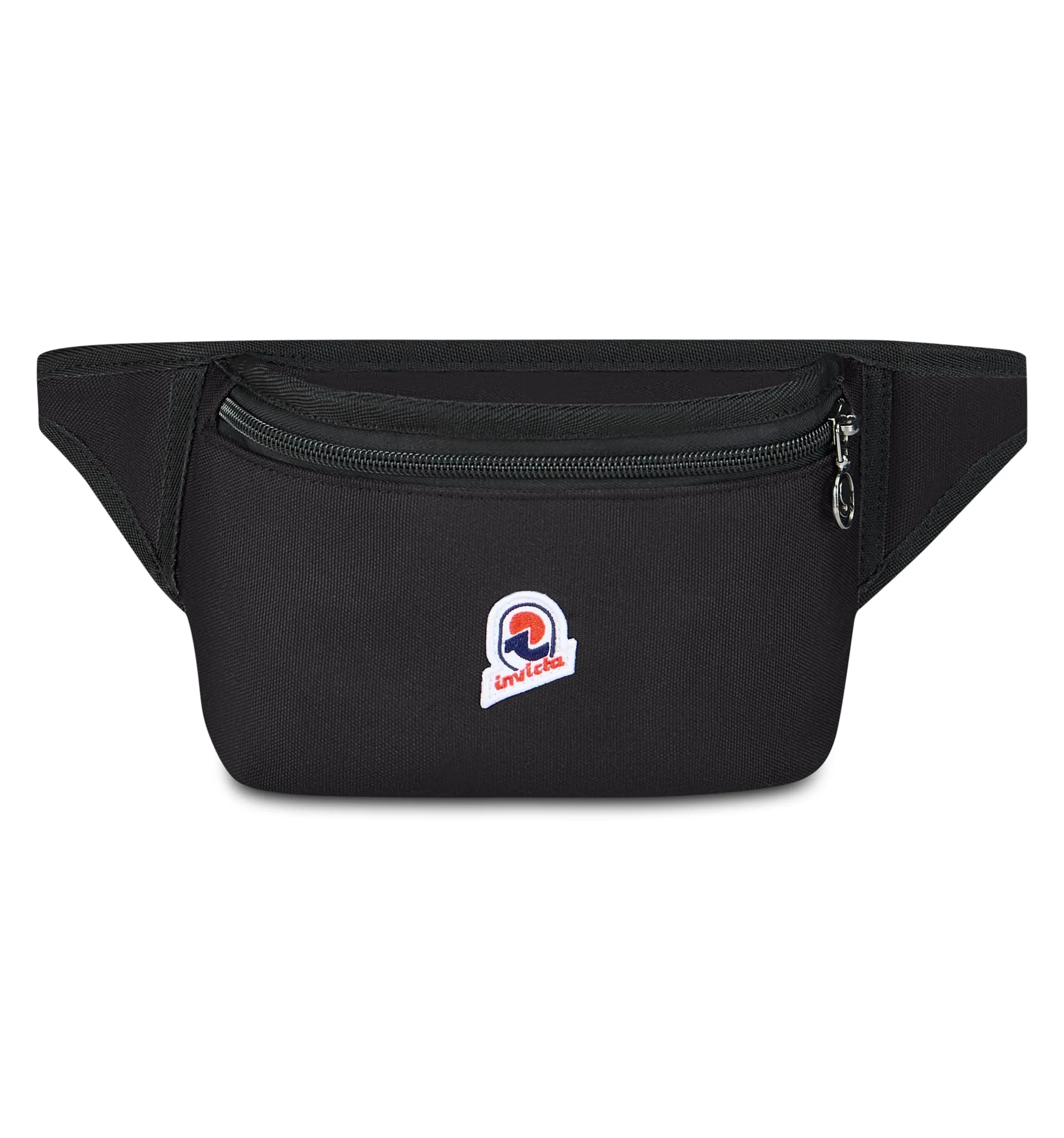 Invicta Marsupio Tulgo S Urban Uomo Donna,Nero, Compatto per Viaggio, Tempo Libero e Città, Cinghia Regolabile, Tasca Interna con Zip, 14 x 34 x 6,5 cm